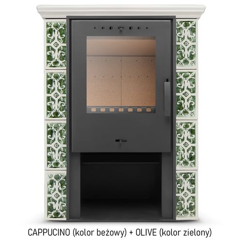 Kominek kaflowy piec wkład kominkowy wolnostojący koza JASMIN 3 kolory na Arena.pl