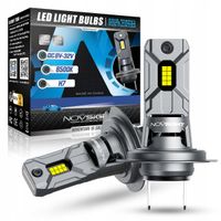 H7 ŻARÓWKI LED 360° ZESTAW 800% MOCNA BIAŁA 6500K 1:1 CANBUS 60W NOVSIGHT