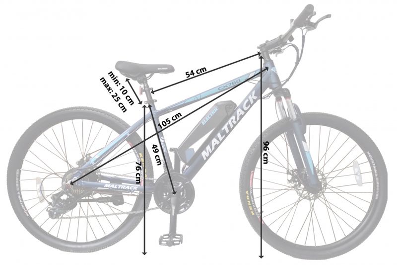 Rower Elektryczny E-Bike MalTrack CX760 Electric 27,5" zdjęcie 10