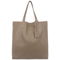 VERA PELLE torebka skórzana shopper duża z długimi rączkami V526 taupe