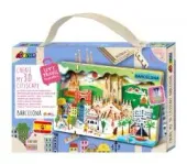 Stwórz pejzaż miejski Barcelona - puzzle drewniane