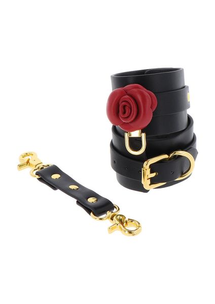 Wild Roses Ankle Cuffs Black zdjęcie 4