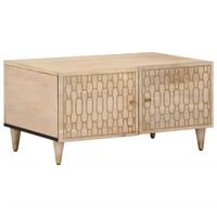 Stolik kawowy, 80x50x40 cm, lite drewno mango