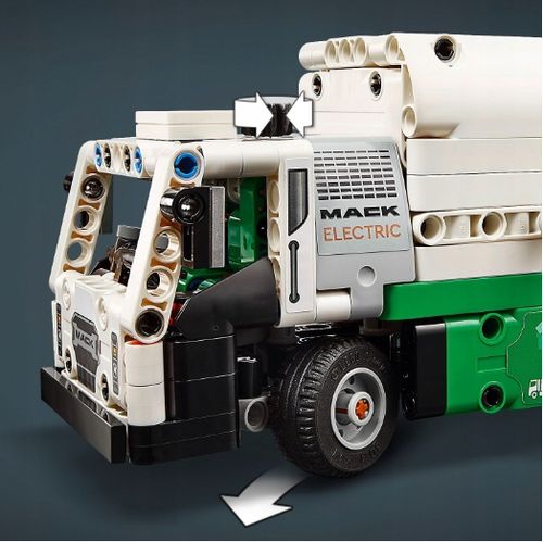 LEGO Technic Mack LR Elektryczna śmieciarka 42167 na Arena.pl