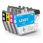 Tusze Do Drukarki Brother Lc421 Kartridże Dcp-J1140Dw Mfc-J1010Dw