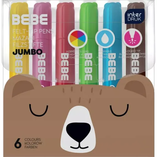 Mazaki Flamastry Jumbo Interdruk 6 Kolorów na Arena.pl