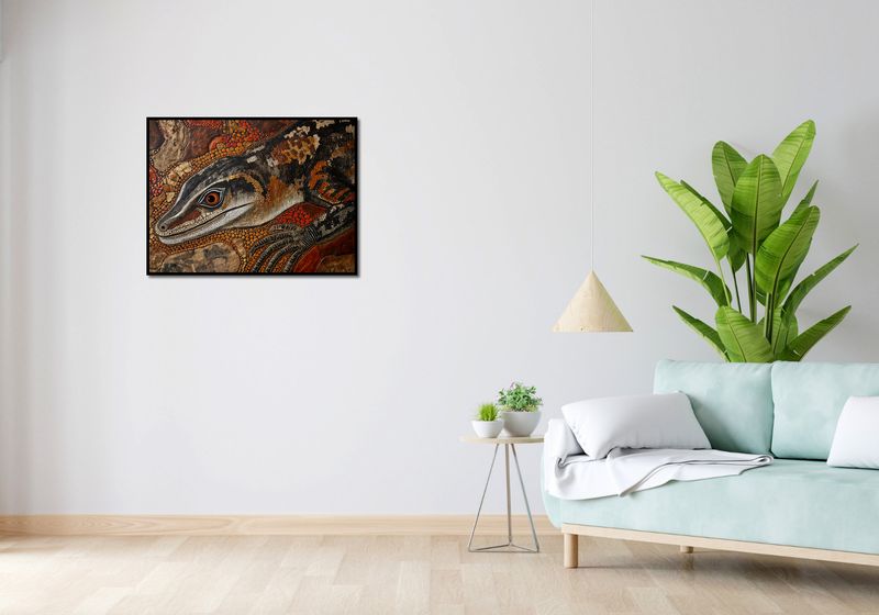 Plakat 80x60cm Oko Jaszczurki zdjęcie 4