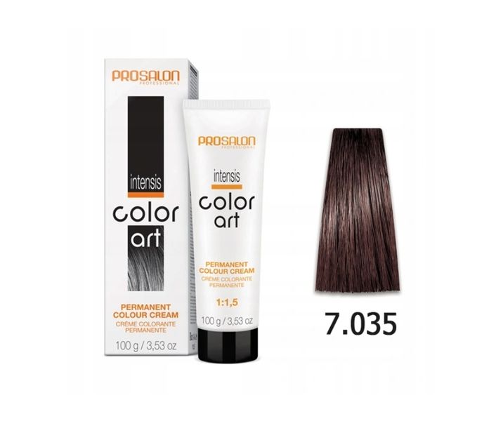 CHANTAL COLOR ART Farba do włosów 7,035 - 100ml zdjęcie 7