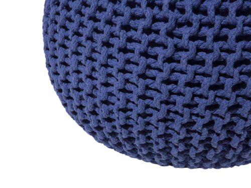 Puf 50 x 35 cm ciemnoniebieski CONRAD na Arena.pl