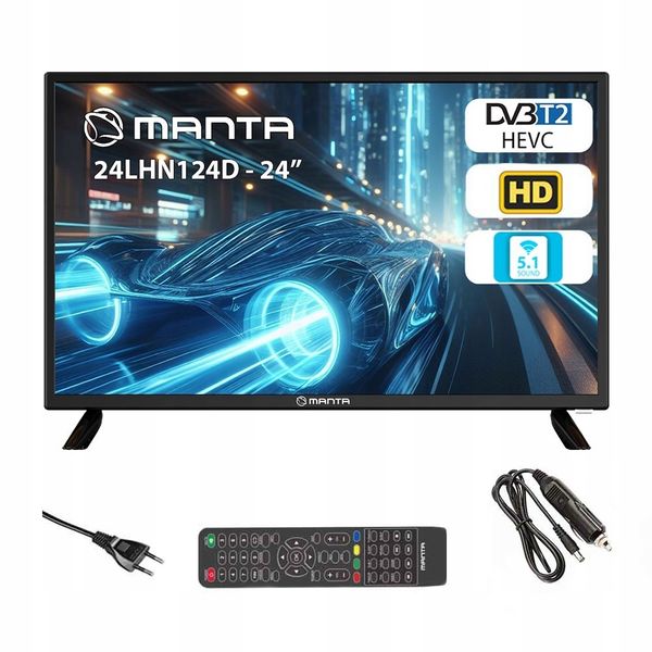 Telewizor do KAMPERA 12V 24 cale SMART ANDROID TV WiFi BT USB HDMI zdjęcie 7