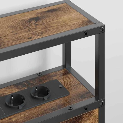 Zagłówek do przechowywania z półką Wędzony dąb 160 cm na Arena.pl