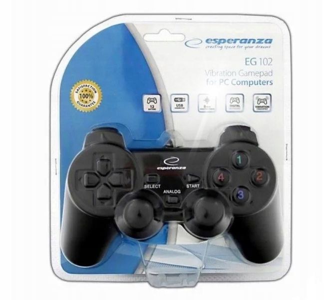 GAMEPAD PC USB WARRIOR DO GIER CZARNY zdjęcie 1