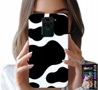 ETUI DO XIAOMI NOTE 9 - CZARNO - BIAŁE ŁATY KROWA, MODNE WZORY