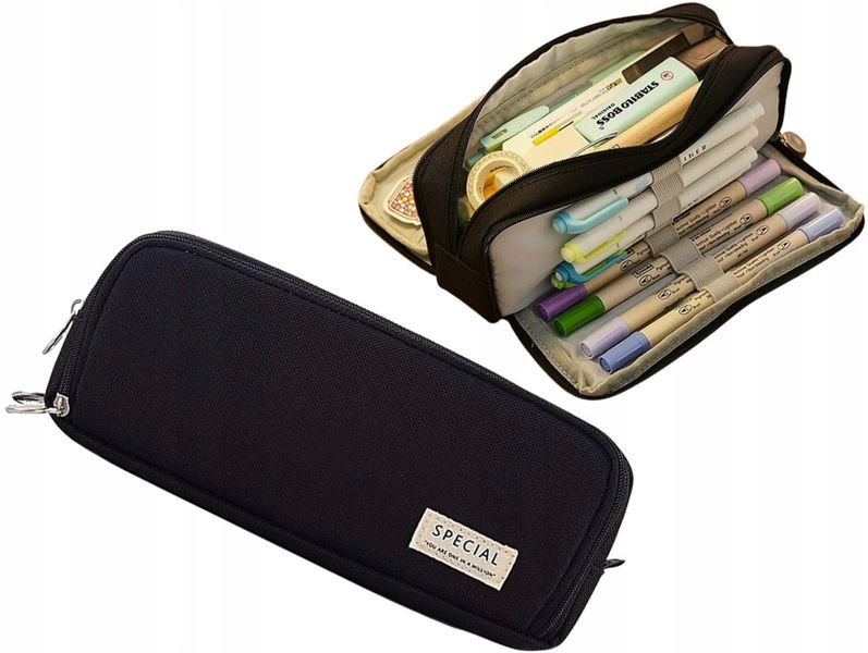 Piórnik Komorowy Saszetka Duża Kosmetyczka 3W1 zdjęcie 4