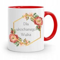 Kubek Czerwony Dla Wujka Dla Ukochanego Wujka Z Nadrukiem Ze Zdjęciem