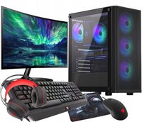 ZESTAW DO GIER RGB Ryzen 7 5700X RTX 4060 32GB SSD 1TB WIFI W11 27" DLSS 3