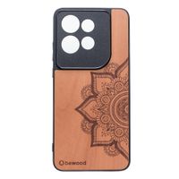 Drewniane Etui Bewood do Motorola Edge 50 Neo MANDALA JABŁOŃ