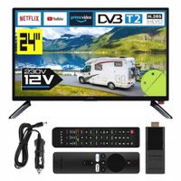 Telewizor do KAMPERA 12V KIANO 24 cale SMART ANDROID TV WiFi BT USB HDMI