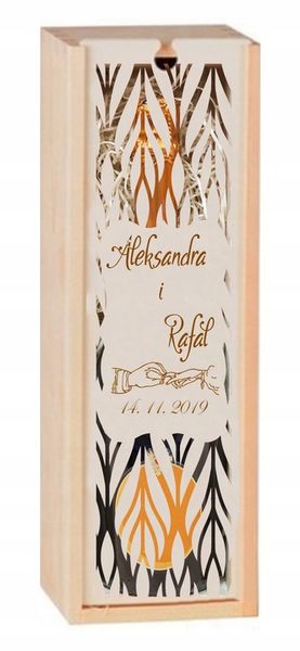 PUDEŁKO SKRZYNKA NA WINO GRAWER PREZENT ŚLUB PRIM zdjęcie 11