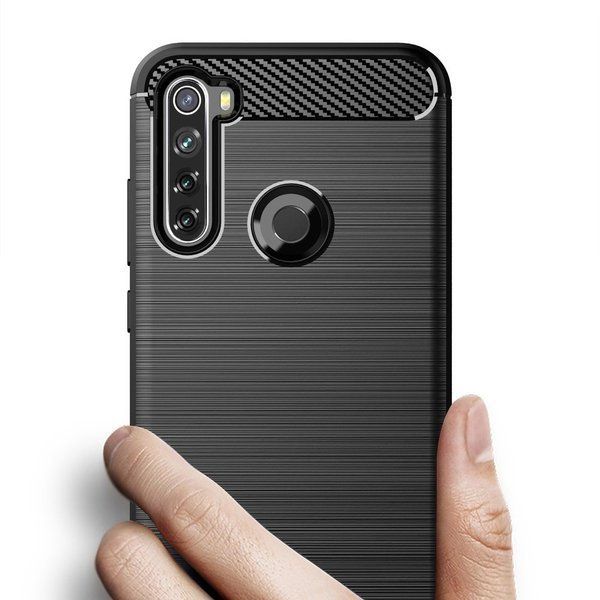 Wytrzymałe etui Back Case Carbon do Xiaomi Redmi Note 8T czarny zdjęcie 2
