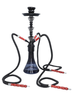 Czarna Duża Shisha Szisza Fajka Wodna Hookah 3 Węże Wysokość 54 cm Eldoro