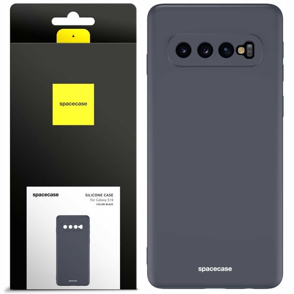 Spacecase Silicone Case Galaxy S10 Black zdjęcie 1