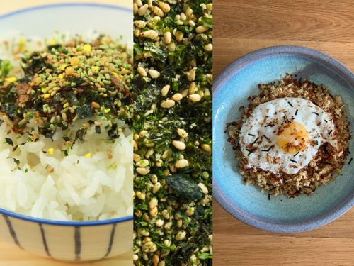 Posypka wakametanaka z sezamem do gotowanego ryżu japońska mieszanka przypraw seaweed 31g na Arena.pl