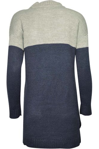 Pull&Bear Siwo-Granatowy Sweter, Warkocz - 36 / S na Arena.pl