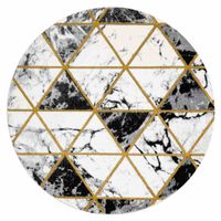 RUG/LU/ESTEMA/MARBLETRIANGLES/BLACK+GOLD/R160