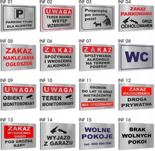 Tabliczka Znak BHP BIURO na Arena.pl