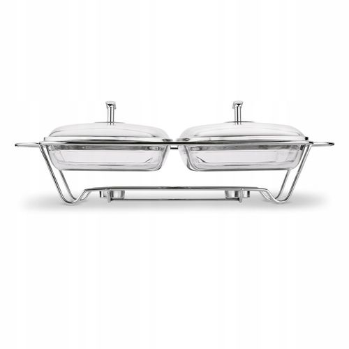 NACZYNIA SZKLANE na podgrzewaczu prostokątne Tadar Longa 2 x 2 l na Arena.pl