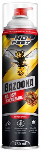 SILNY SPRAY PREPARAT OPRYSK ŚRODEK NA OSY SZERSZENIE GNIAZDA BAZOOKA na Arena.pl