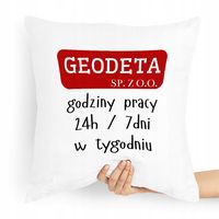 Poduszka Prezent Dla Geodety Geodeta Sp.z O,O Z Nadrukiem Ze Zdjęciem