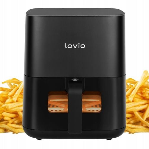 FRYTKOWNICA BEZTŁUSZCZOWA AIR FRYER FRYTOWNICA LOVIO 5L 8 PROGRAMÓW na Arena.pl