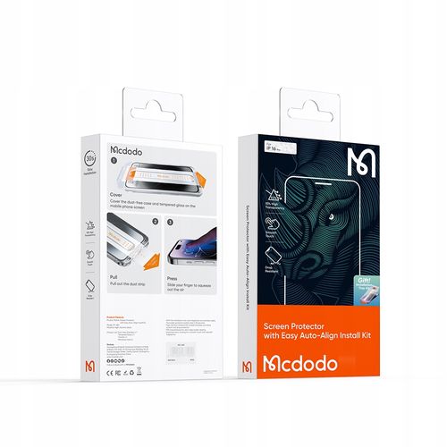 mcdodo ez paste szkło hartowane mocna szybka do etui do iphone 16 pro max na Arena.pl