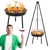 PALENISKO OGRODOWE 2w1 GRILL WĘGLOWY RUSZT BBQ 1000