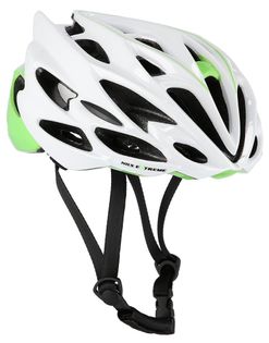 Kask rowerowy na rolki/deskorolkę Nils Extreme MTW58 rozmiar XL (60-62 cm) biało-zielony