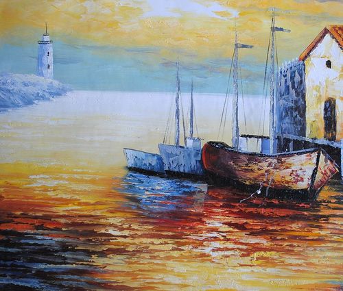 Port, kutry (60X90cm) na Arena.pl