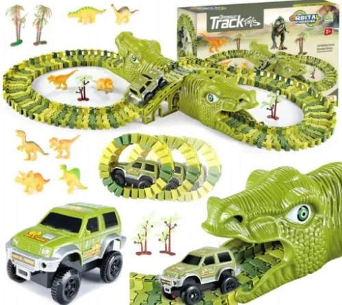 MEGA TOR WYŚCIGOWY DINOZAUR PARK MAGIC TRACK 270el na Arena.pl
