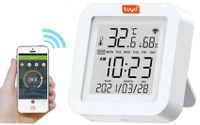 CZUJNIK TEMPERATURY WILGOTNOŚCI TUYA ZEGAR DATA TERMOMETR IDOMTUYA