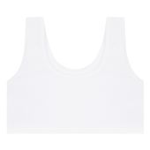 Top Biustonosz Dziewczęcy Klasyczny Bawełniany Biały Gładki 1-SZT MORAJ 140