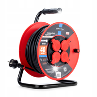 Przedłużacz bębnowy PROFESSIONAL MT105-40 4x2p+Z IP44 16A 3680W 3x1,5 40m