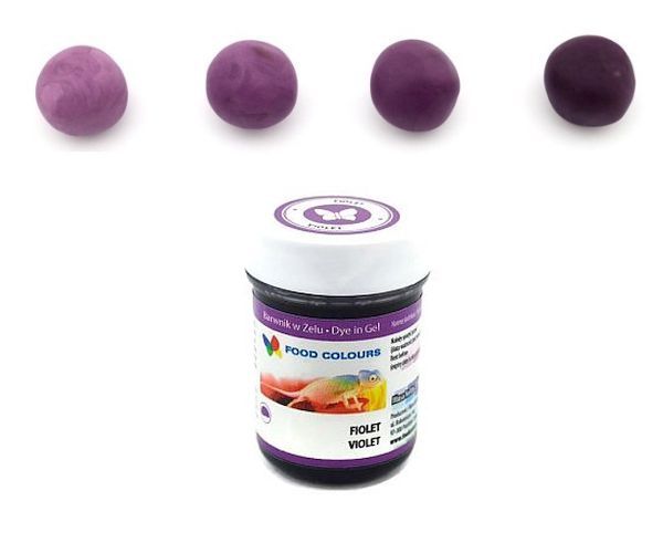 BARWNIK SPOŻYWCZY W ŻELU - 35g - FIOLETOWY zdjęcie 1