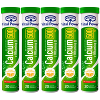 KRUGER Vital Power Calcium 500 mg + witamina D i wapń x 5 sztuk