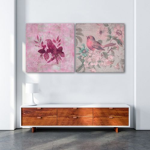 Deco Panel, Pelikan na różowym tle 40x40 na Arena.pl