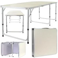 Stolik turystyczny składany stół ogrodowy z uchwytem duży 180x60 cm w walizce