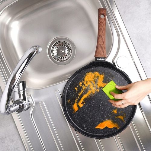 Patelnia GRANITOWA do naleśników placków omletów niska płaska 24 cm VILDE na Arena.pl