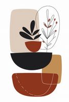 Plakat 61x90,5cm Botaniczna Abstrakcja