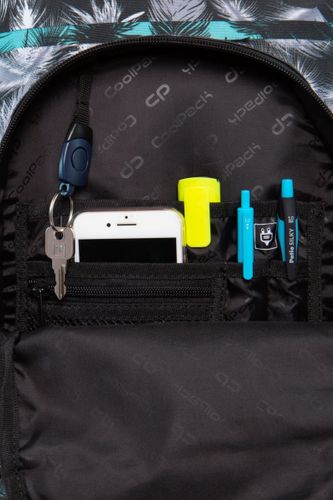 Plecak CoolPack BASIC PLUS w białe liście, PALM TREES MINT (B03004) na Arena.pl