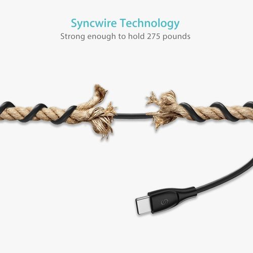Syncwire Unbreakcable - Kabel USB-C na USB 3.0 1m - czarny na Arena.pl